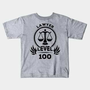 Level 100 Lawyer Gift For Lawyer Kids T-Shirt